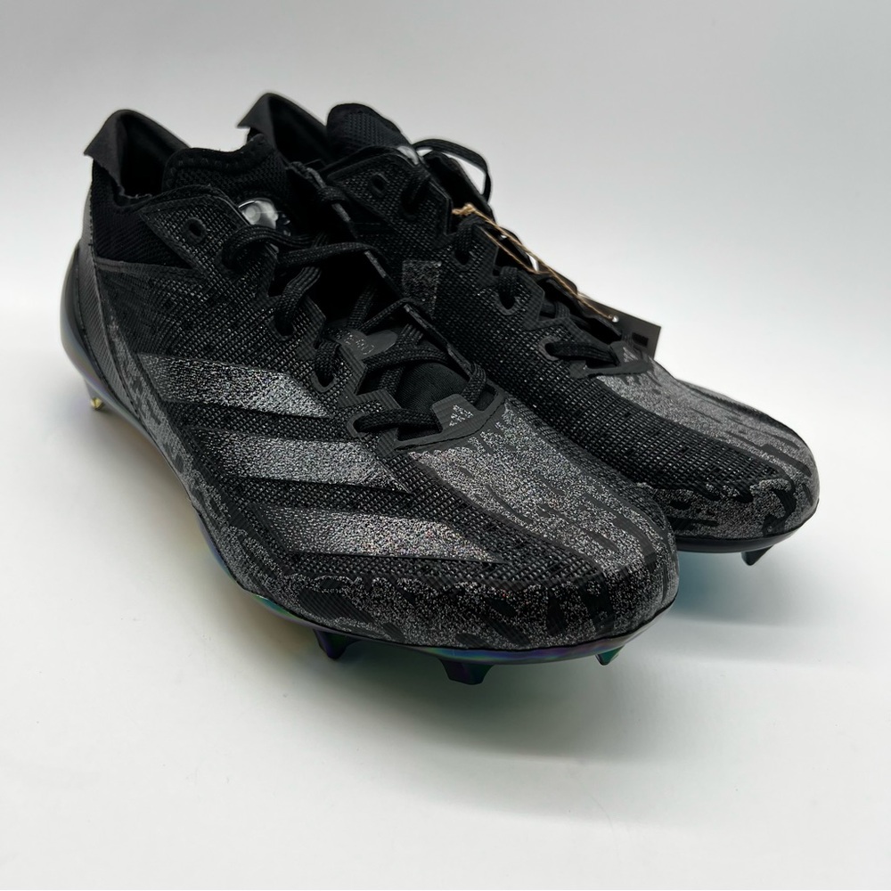 Adidas AdiZero Electric Black Football Cleats IE4414 Size 9.5 - Picture 5 of 8
